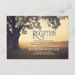 D'accompagnement guirlande lumineuse romantique arbre carte de réce
