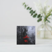 D'accompagnement Halloween Sky et Ravens Carte de visite d'invitati (Debout devant)