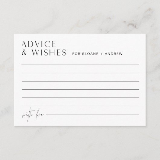 D'accompagnement HARLOW Mariage Conseils et carte de voeux (Devant)