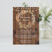 D'accompagnement Hébergement d'automne Carte de mariage couronne Dé (Debout devant)