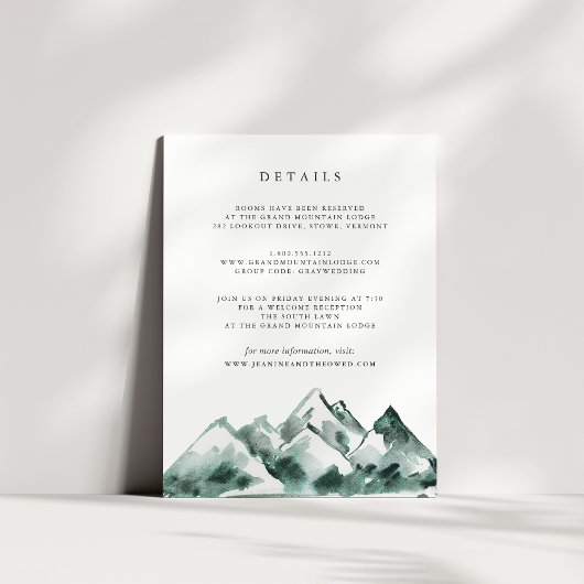 D'accompagnement Highland | Mariage - Détails - Carte de boîtier