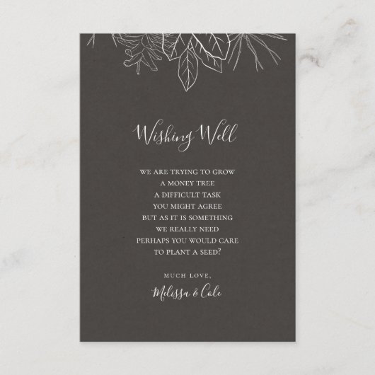 D'accompagnement Hiver rustique | Carte de puits de Mariage de char (Devant)