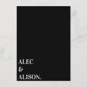 D'accompagnement Il s'agit de la carte Détails du Mariage du plan (Dos)