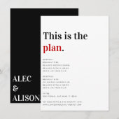 D'accompagnement Il s'agit de la carte Détails du Mariage du plan (Devant / Derrière)