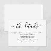 D'accompagnement Information / Détails Carte de boîtier - Simple (Devant / Derrière)