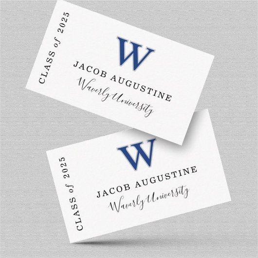 D'accompagnement Inscription de la carte de nom avec le logo de l'é