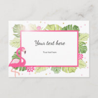 Insérer un Flamant rose de carte Tropical Pink Gol