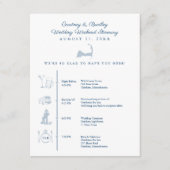 D'accompagnement Itinéraire de réception de mariage avec carte du C (Devant)