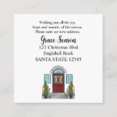 D'accompagnement J'ai déménagé ! Maison de Noël Carte de boîtier (Dos)