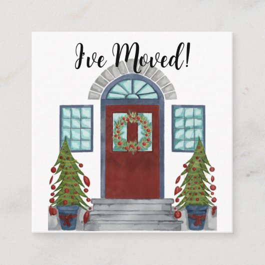 D'accompagnement J'ai déménagé ! Maison de Noël Carte de boîtier (Devant)
