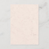D'accompagnement Jardin fleuri beige mariage QR code carte de détai (Dos)