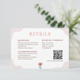 D'accompagnement Joyeux Joueur été floral détail carte de boîtier