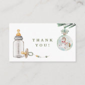 D'accompagnement Joyeux petit Baby shower carte d'affichage douche (Dos)