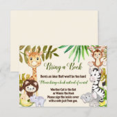 D'accompagnement Jungle Apportez une carte livre, Safari Apportez u (Devant / Derrière)