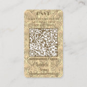 D'accompagnement La carte photo Tarot Lovers | Gold QR Code RSVP (Devant)