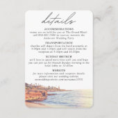 D'accompagnement La Jolla Détails du Mariage Carte de boîtier (Devant)