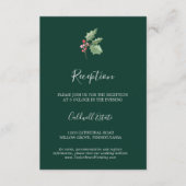 D'accompagnement La verdure de Noël | Carte d'insertion de réceptio (Devant)