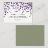 D'accompagnement lavande florale Diaper Carte de boîtier (Devant / Derrière)