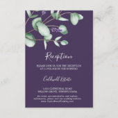 D'accompagnement Lavande rustique | Carte d'insertion de réception  (Devant)