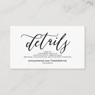 D'accompagnement Le beau site Web de mariage détaille la carte de