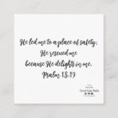 D'accompagnement Le SEIGNEUR enchante dans ma carte de boîtier (Dos)