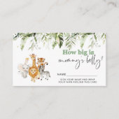 D'accompagnement Les animaux Safari la taille de la carte du ventre (Devant)