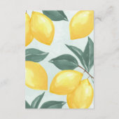 D'accompagnement Lettre Carte de remerciements Citrus Lemon (Dos)