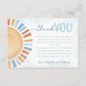 D'accompagnement Lettre Carte de remerciements Sunshine (Devant)