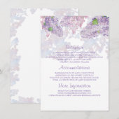 D'accompagnement Lilac Aquarelles Information du Mariage Carte d'hô (Devant / Derrière)