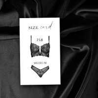 Lingerie aquarelle carte de taille de douche en de
