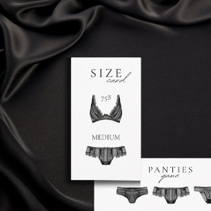 D'accompagnement Lingerie Douche Taille carte Black Lace