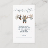 D'accompagnement Little Cowboy clothesline Diaper Carte Raffin (Devant)