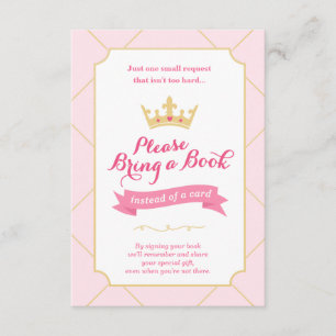 D'accompagnement Livre au lieu d'une carte   Princesse Baby shower 