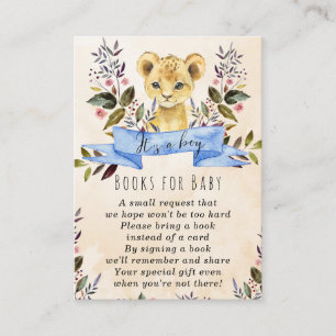 D'accompagnement livre bleu pour bébé lion boudin pour bébé carte d