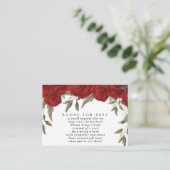 D'accompagnement Livre de fleurs de roses rouges pour bébé carte de (Debout devant)