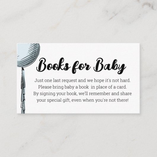 D'accompagnement Livres Balloons Pour Carte Boîtier Bébé (Devant)