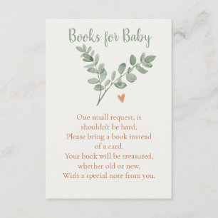 D'accompagnement Livres botaniques pour carte bébé – Eucalyptus min