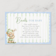 Livres de Baby Shower de Golf pour Carte de Bébé