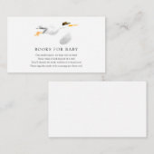 D'accompagnement Livres de cigogne pour bébé carte d'insertion (Devant / Derrière)