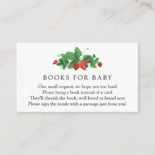 D'accompagnement Livres de fraises pour carte de boîtier pour bébé