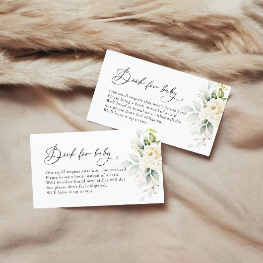 D'accompagnement Livres De Roses Blanches Vertes Pour Carte Boîtier