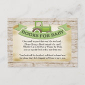 D'accompagnement Livres de tracteur vert pour carte bébé (Devant)