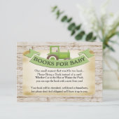 D'accompagnement Livres de tracteur vert pour carte bébé (Debout devant)