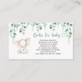 D'accompagnement Livres d'éléphants pour la carte d'enclos pour béb (Devant)