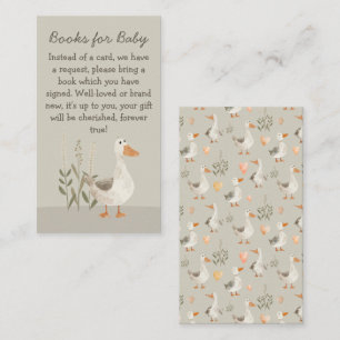 D'accompagnement Livres d'oies d'aquarelle pour bébé — Carte de boî