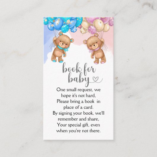 D'accompagnement Livres D'Ours Pour Carte Bébé (Devant)