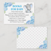 D'accompagnement Livres éléphants pour bébé - Carte de demande de l (Devant / Derrière)