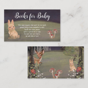 D'accompagnement Livres en bois enchantés pour carte Baby shower