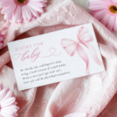 D'accompagnement Livres en ruban rose pour carte de boîtier pour bé