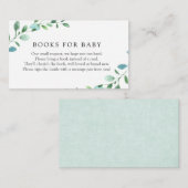 D'accompagnement Livres Eucalyptus pour carte de boîtier bébé (Devant / Derrière)